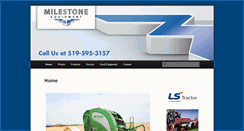Desktop Screenshot of milestoneequipment.com
